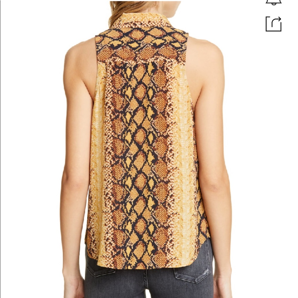 Joie Python Snake Print Sleevless Top NWT - image 2